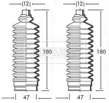 BORG & BECK Paljekumisarja, ohjaus BSG3001